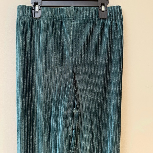House of Harlow NWT Emerald Green Velvet Pants - Picture 5 of 6